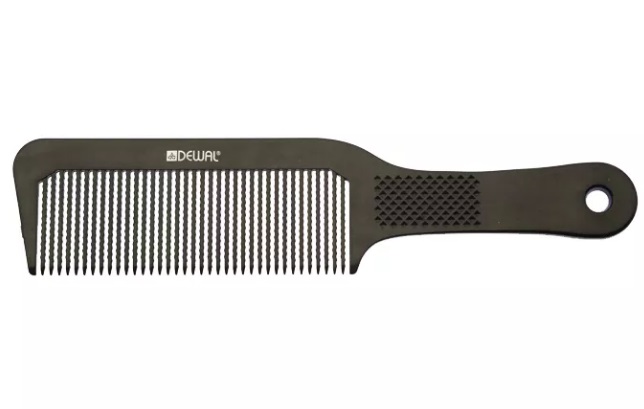 Dewal Расческа BARBER STYLE для стрижки под машинку, черная 22 см