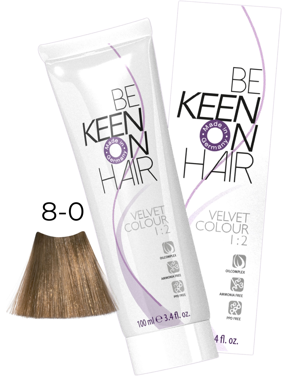 KEEN VELVET COLOUR 8.0 Блондин/ Blond, 100 мл, без аммиака