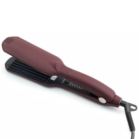 Be-Uni Щипцы-гофре турмалин 45*95мм с терморегулятором, коричневый, 55W