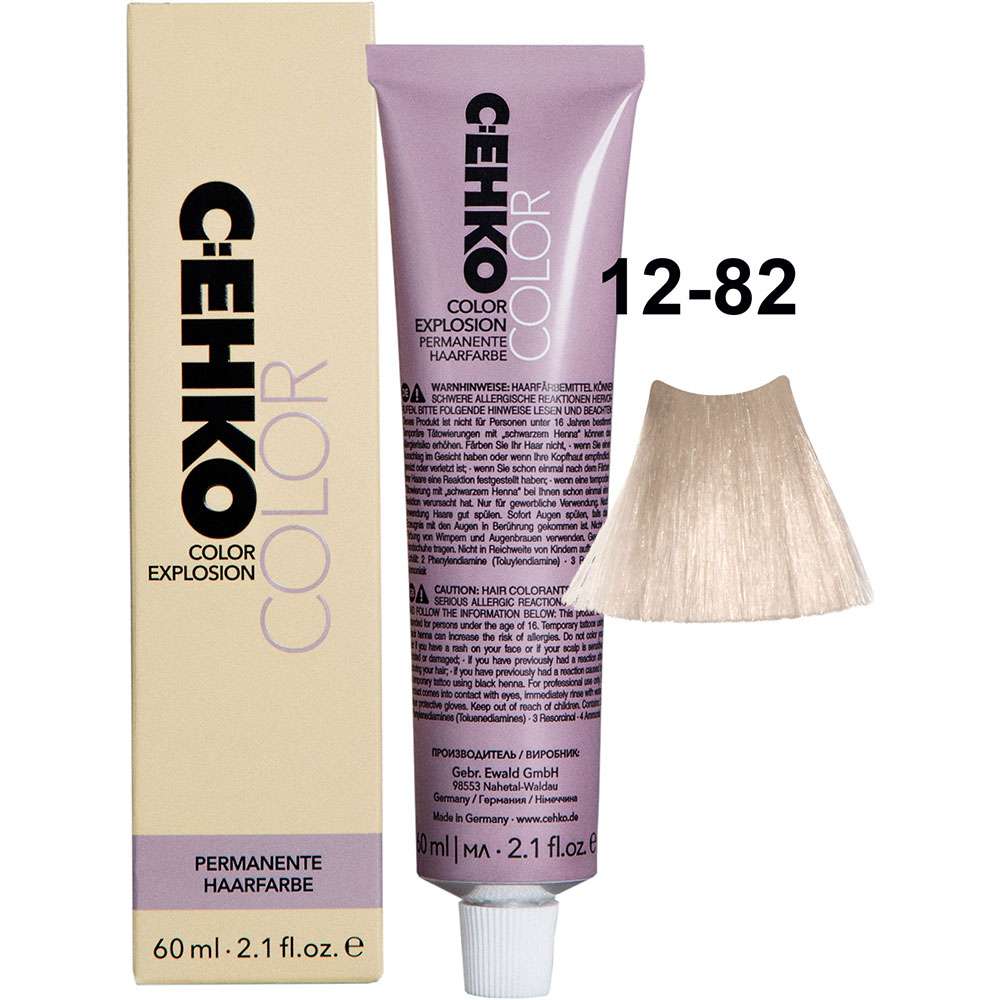 C:EHKO Color Explosion 12/82 Фиолетово-пепел. платиновый блондин/Platinblond Violett Asch 60 мл