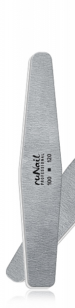 RuNail Пилка для искусственных ногтей (серая, ромб, 100/120)