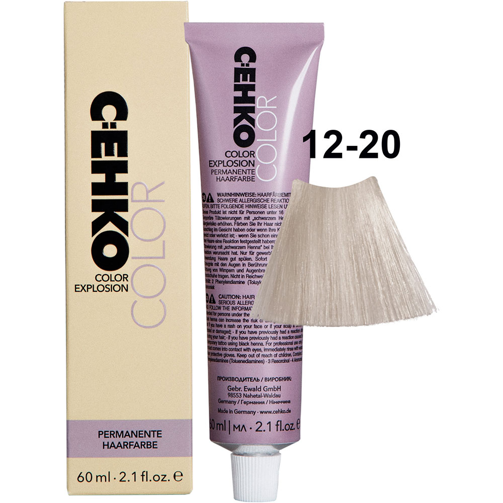 C:EHKO Color Explosion 12/20 Пепельно-платиновый блондин/Platinblond asch 60 мл
