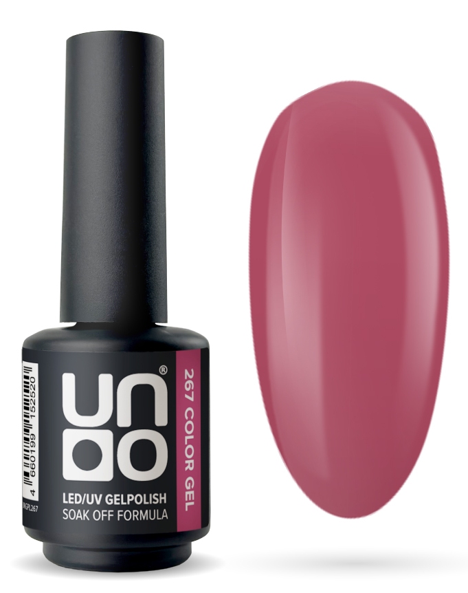 Гель-лак "Uno" - 267 Античный розовый - Antique Pink, 8 г.