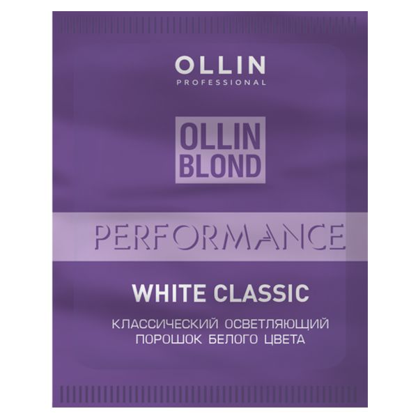 OLLIN BLOND PERFORMANCE White Classic Осветляющий порошок белого цвета 30г