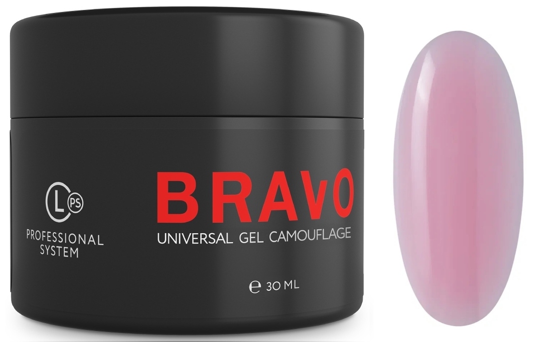 Моделирующий (Bravo) Universal Gel Camouflage 30 гр. цв. нежно- розовый
