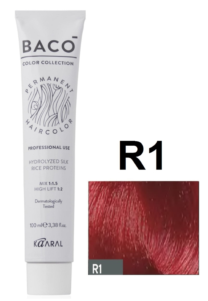 Kaaral Baco Color Перманентный краситель R1 красный корректор