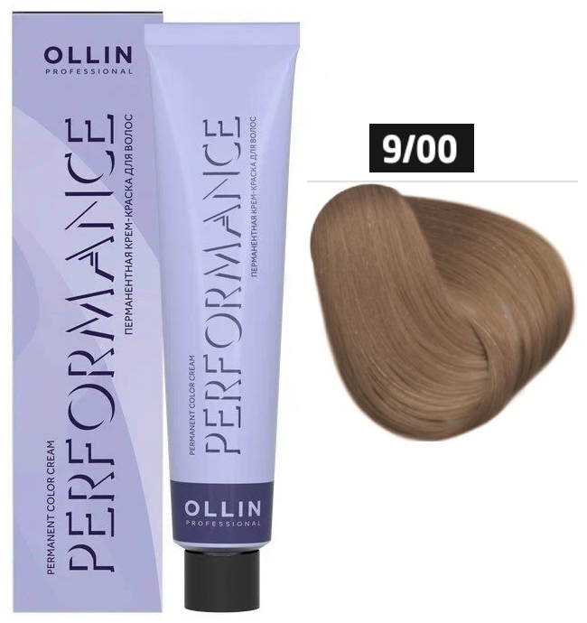 OLLIN PERFORMANCE 9/00 блондин глубокий 60мл Перманентная крем-краска для волос