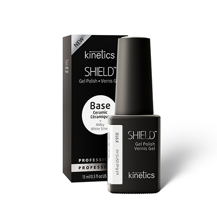 Kinetics Базовое покрытие нюдовое для гель-лака SHIELD Ceramic Nude Base №910 (мол.с сер. шим) 15 мл