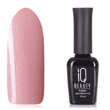 IQ BEAUTY Базовое камуфлирующее покрытие с шиммером каучуковое с кальцием ,Имбирный капучино, 10 мл