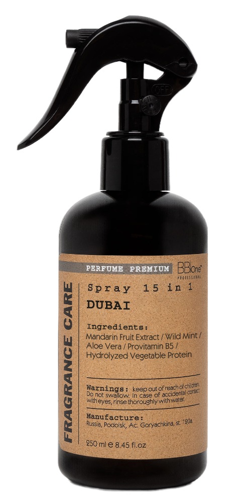 BB One FRAGRANCE CARE Многофункциональный парфюмированный спрей 15 в 1 Dubai 250 мл.