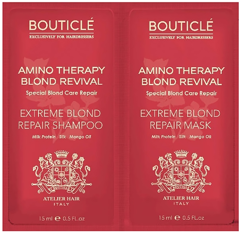 Bouticle Пробник шампунь Extreme Blond Repair Shampoo/всстанавливающая маска 15+15мл