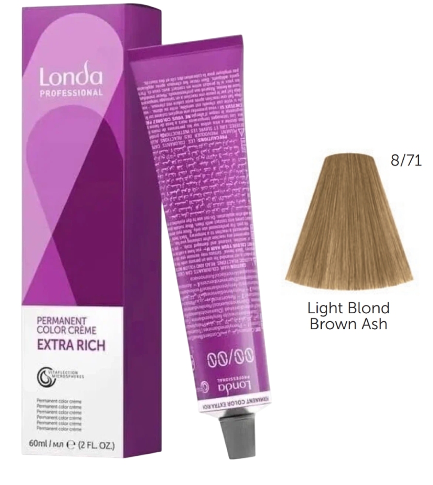 LONDACOLOR 8/71 светлый блонд коричнево-пепельный