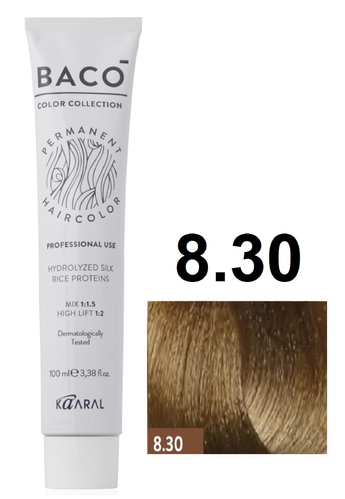 KAARAL Baco color 8.30 светлый золотистый блондин 100 мл