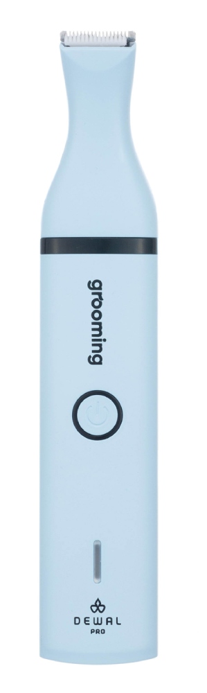 DEWAL Pro Grooming Триммер-гриндер для стрижки животных, 4 в 1, аккум./сеть, цв.голубой