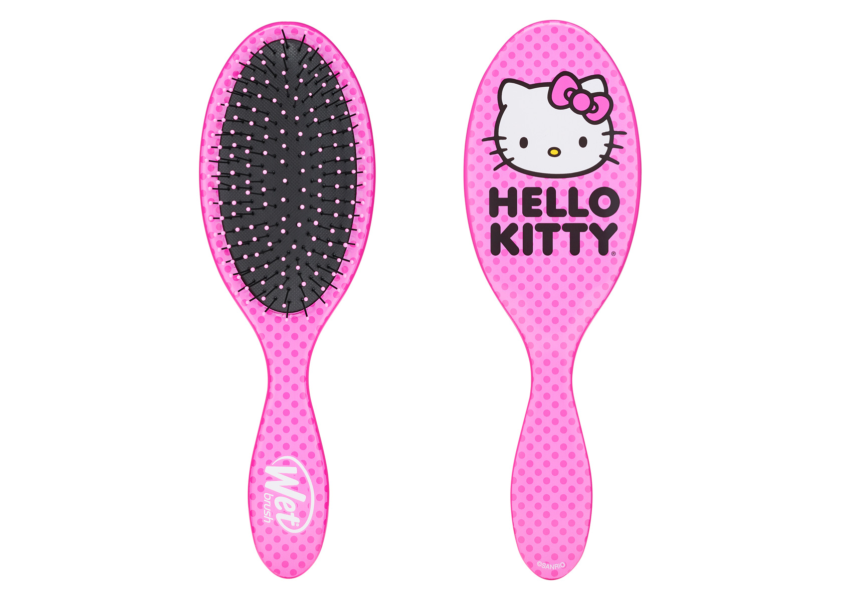 WET BRUSH ORIGINAL DETANGLER HELLO KITTY-HK-FACE-PINK Щетка для спутанных волос (Китти)