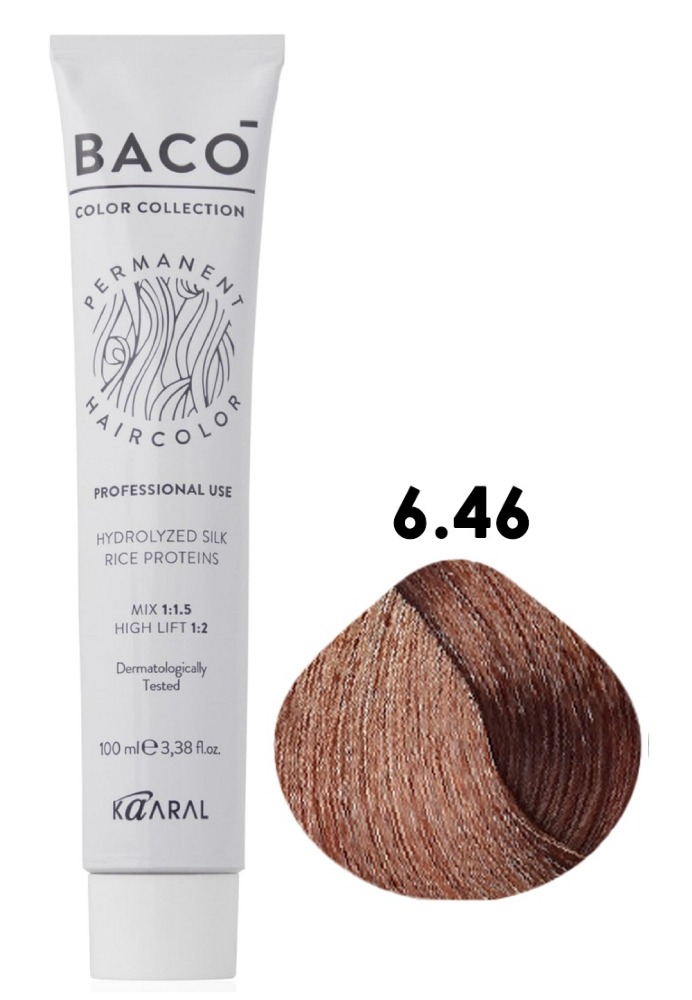 KAARAL Baco color 6.46 тёмный блондин медно-красный 100 мл