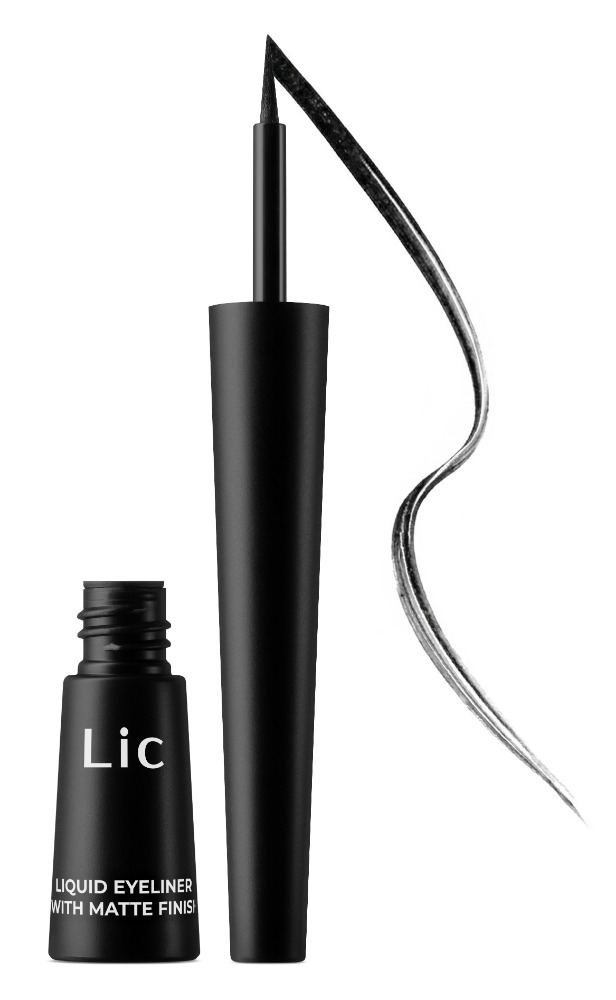 LIC Подводка жидкая для глаз черная матовая Liquid Eyeliner Matte (01 Black) 2,5 мл