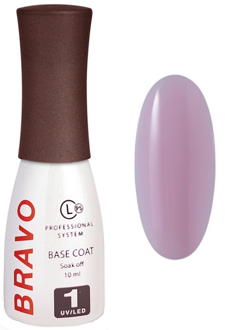 Bravo Цветное базовое покрытие для гель-лака BRAVO 4.2 10мл COLOR (розовый) 
