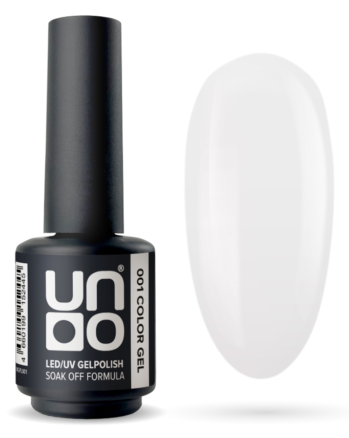 Гель-лак "Uno" - 001 Белый - White, 8 г.