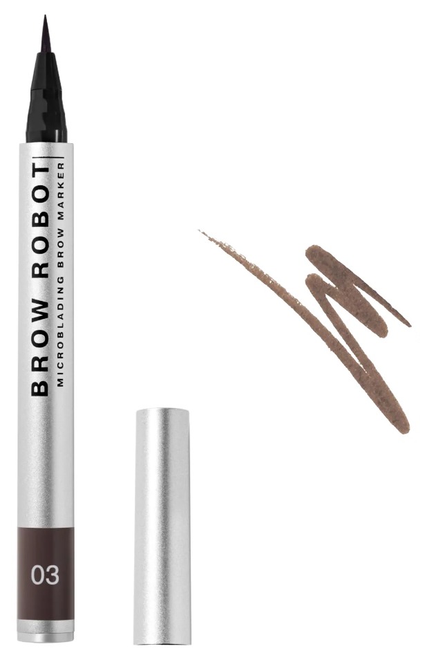 Influence Beauty Маркер для бровей Brow robot тон 03 (темно-русый), 0,7 мл