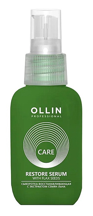 OLLIN CARE Сыворотка восстанавливливающая с экстрактом семян льна 50мл