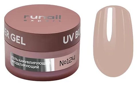 Runail Expert Гель моделирующий UV BUILDER GEL №124, 50г банка "Лаконичность"