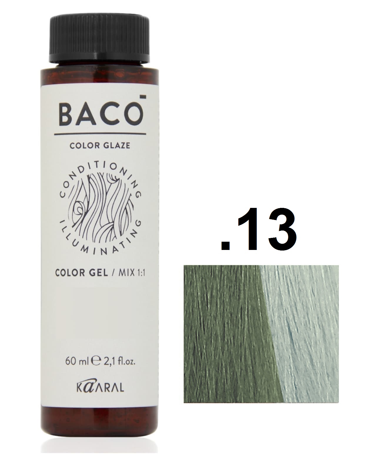KAARAL Baco Color Glaze .13 матовый серебристый 60 мл 