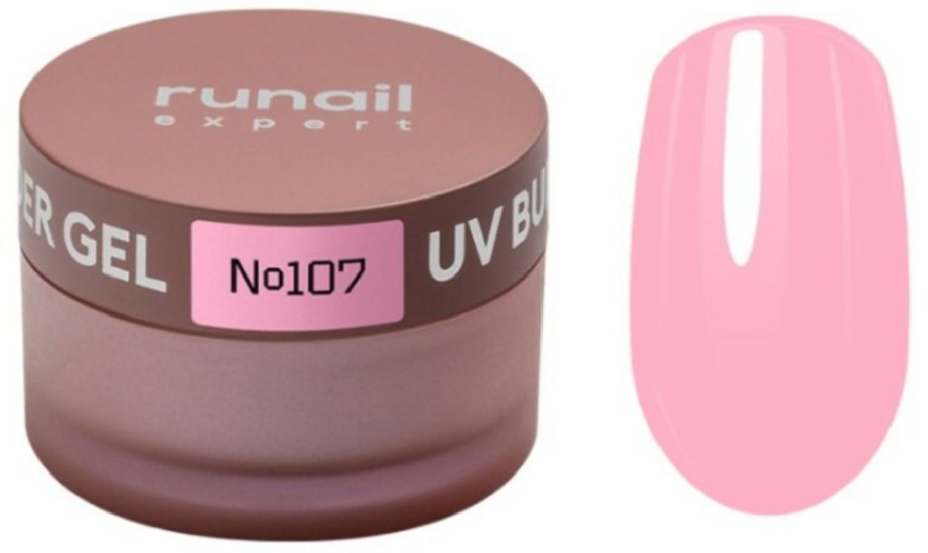 RuNail Expert Гель моделирующий UV BUILDER GEL №107, 50г банка