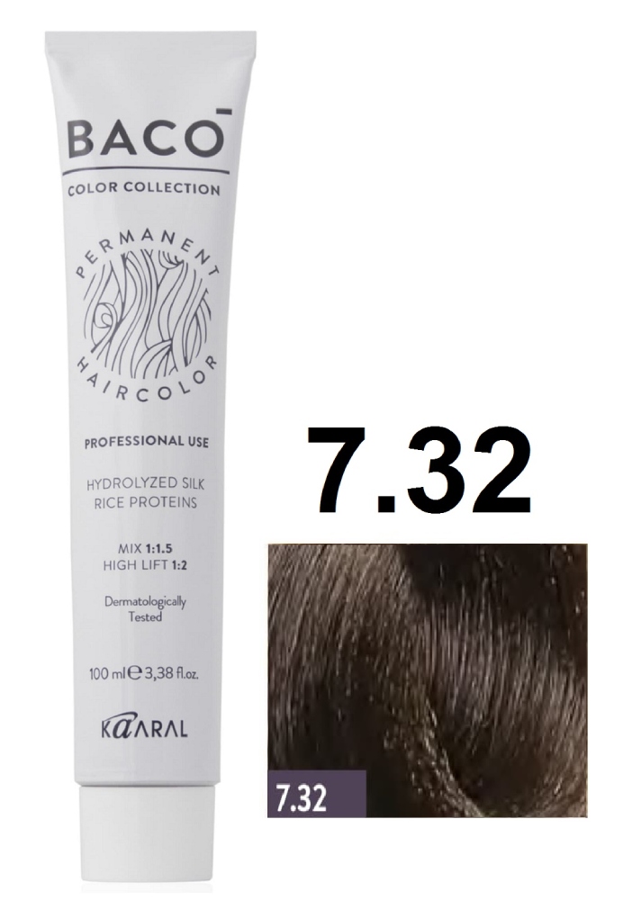 KAARAL Baco color  7.32 средний золотисто-фиолетовый блондин 100 мл