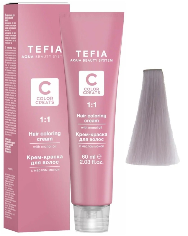TEFIA Color Creats T10.17 Тонер пломбир 60 мл.