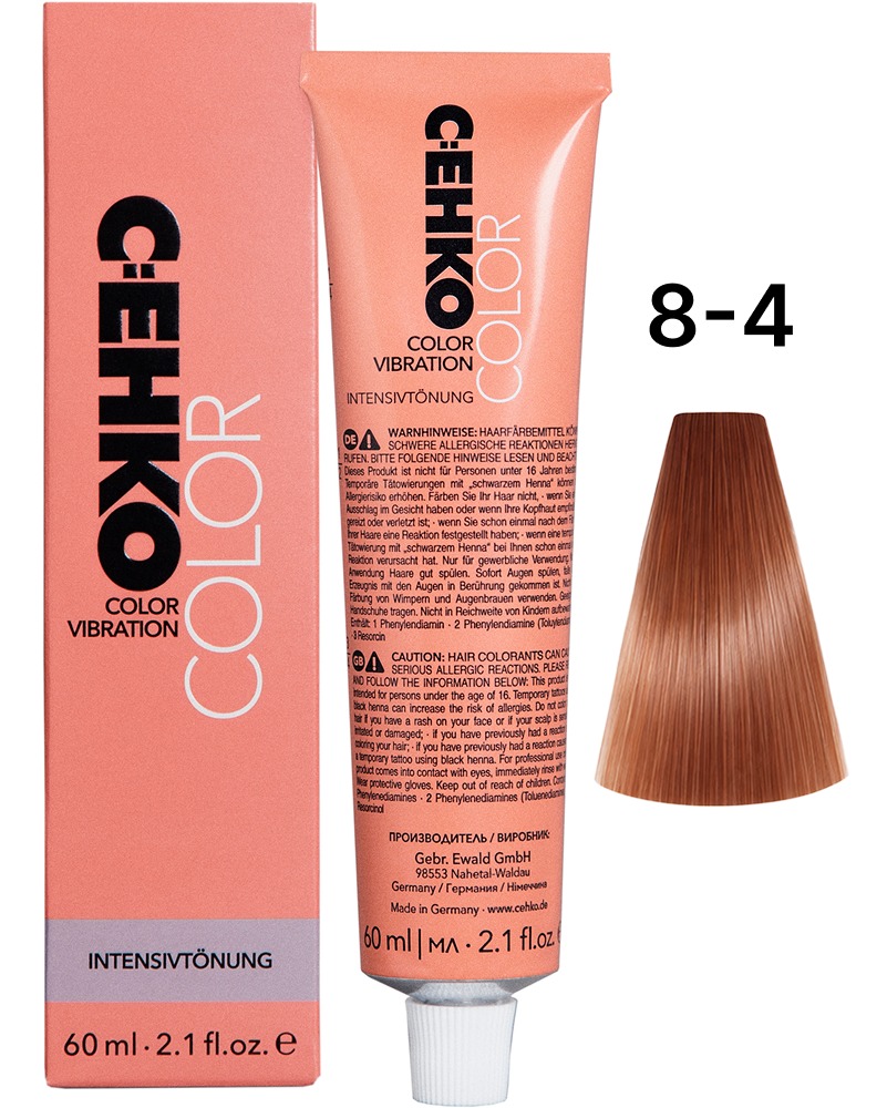 C:EHKO Color Vibration 8/4 Светлый блондин медный/Hellblond Kupfer 60 мл