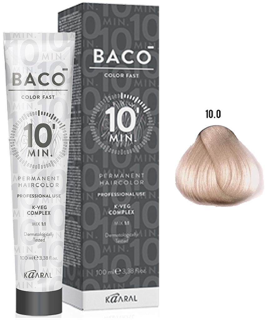 KAARAL Baco Color Fast 10.0 очень-очень светлый блондин 100 мл