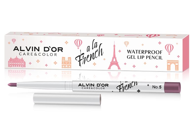 Alvin D'or A LA FRENCH Карандаш для губ Waterproof gel lip pencil 05 