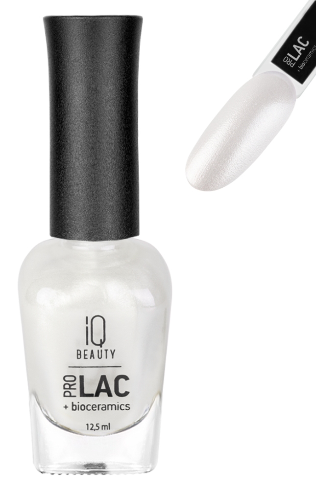 IQ BEAUTY PROLAC Лак для ногтей укрепляющий с биокерамикой 12.5 мл № 086 One and only