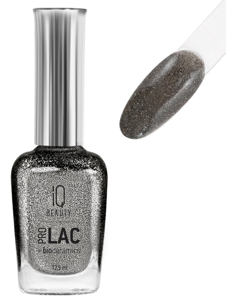 IQ BEAUTY PROLAC Лак для ногтей укрепляющий с биокерамикой 12.5 мл №121 Dazzling светоотражающий 