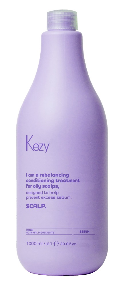 Kezy I am SCALP Себорегулирующий кондиционер для жирной кожи головы 1000 мл. 