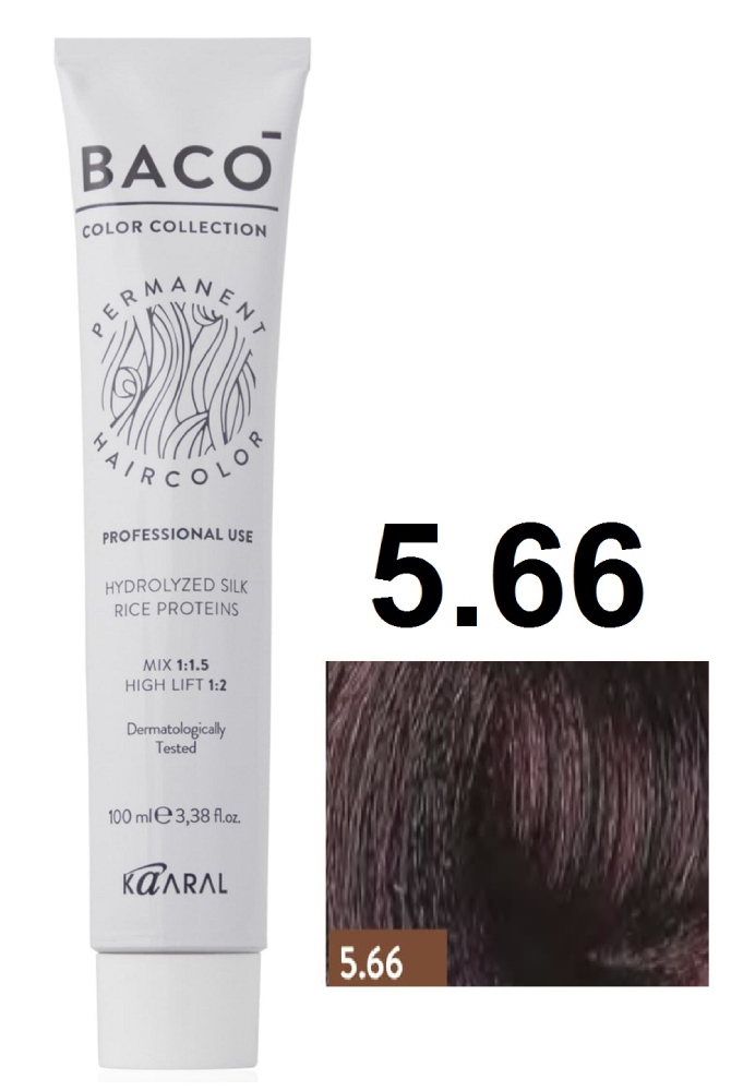 KAARAL Baco color 5.66 светло-каштан красный насыщенный 100 мл