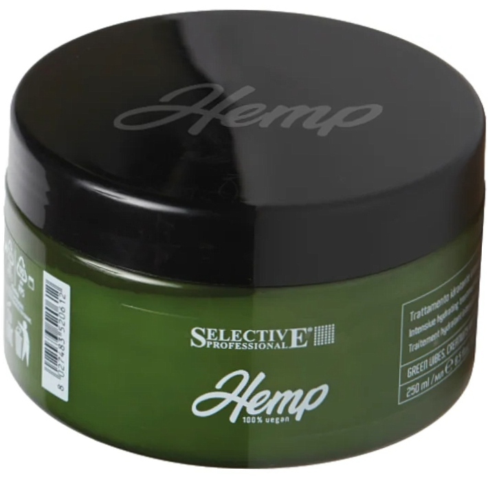 SELECTIVE HEMP Маска для интенсивного увлажнения и кондиционирования сухих и ломких волос 250 мл