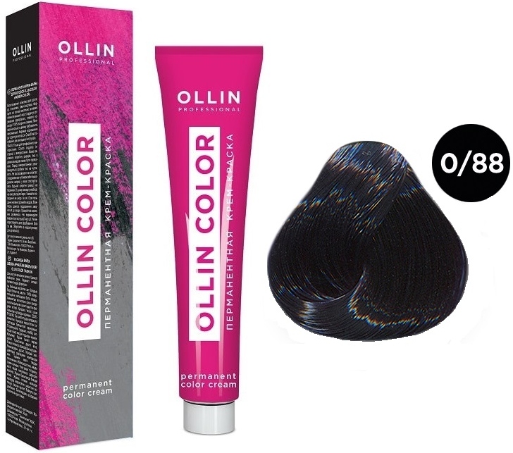 OLLIN COLOR  0/88 корректор синий 60мл Перманентная крем-краска для волос