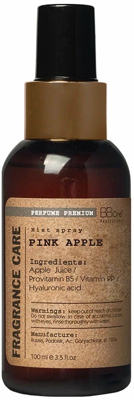 BB One FRAGRANCE CARE Парфюмированный Мист спрей для волос Pink Apple 100 мл.