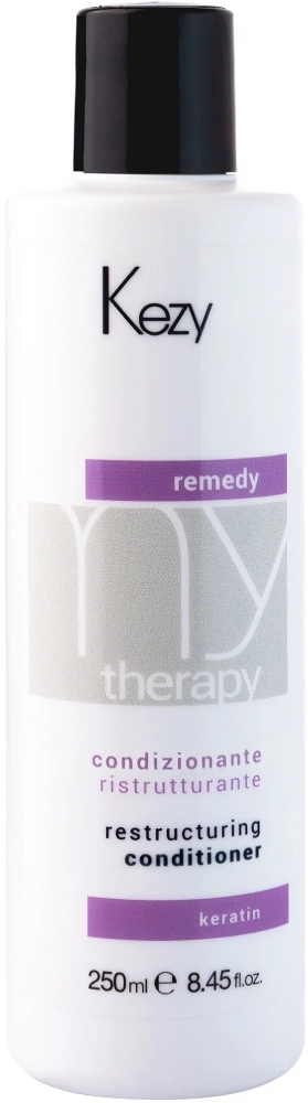 KEZY My Therapy Remedy Restructuring Кондиционер реструктурирующий с кератином, 250 мл.