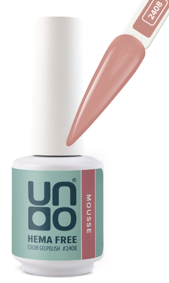 UNO HEMA FREE Гель-лак 2408 Мусс - Mousse, 10 г