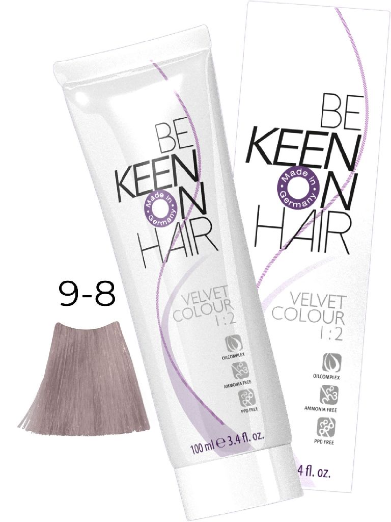 KEEN VELVET COLOUR 9.8 Светлый жемчужный блонд/ Hellblond Perl, 100 мл, без аммиака
