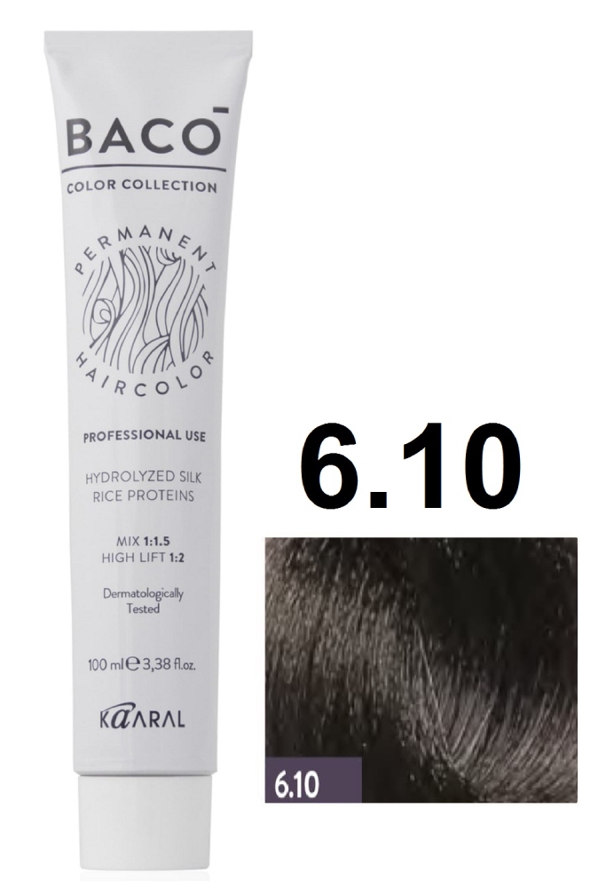 KAARAL Baco color 6.10 темный пепельный блондин 100 мл