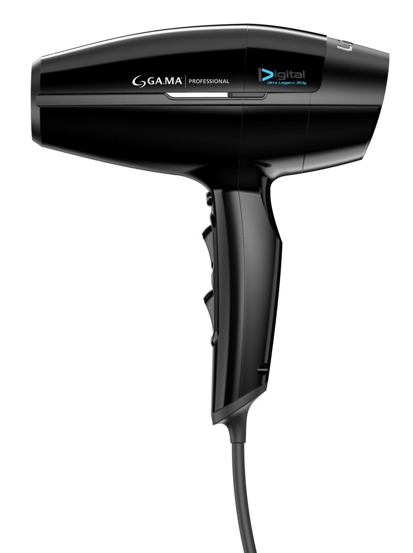 GA.MA Электрофен LUMINE 80 цвет черный, 2 насадки+диффузор, 2400 Вт., вес 390 гр.