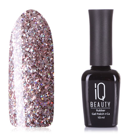 IQ BEAUTY Каучуковый гель-лак с кальцием №087 10 мл. (GO HOLLYWOOD Pink Champagne)