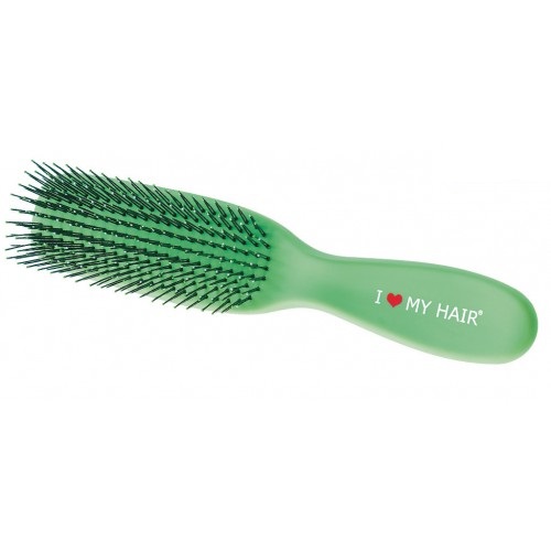 I Love My Hair SPIDER Щетка массаж. зеленая мини, пластик soft touch, для мокрых и запутанных волос