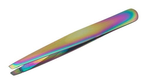 METZGER Пинцет скошенный (titanium)