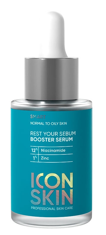ICON SKIN SMART Себорегулирующая сыворотка-концентрат с ниацинамидом REST YOUR SEBUM 30 мл