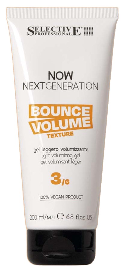 SELECTIVE NOW BOUNCE VOLUME - Гель для придания объема средней фиксации с невидимым эффектом 200мл